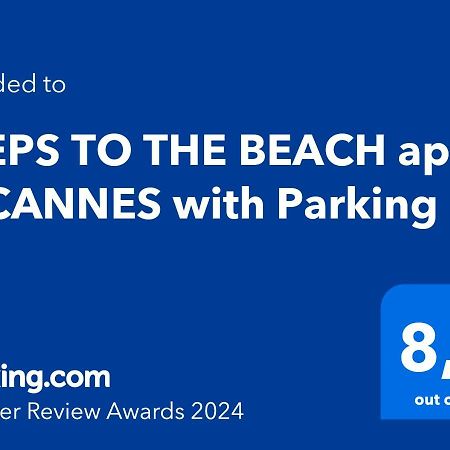 Steps To The Beach Apart In Cannes With Parking Dış mekan fotoğraf