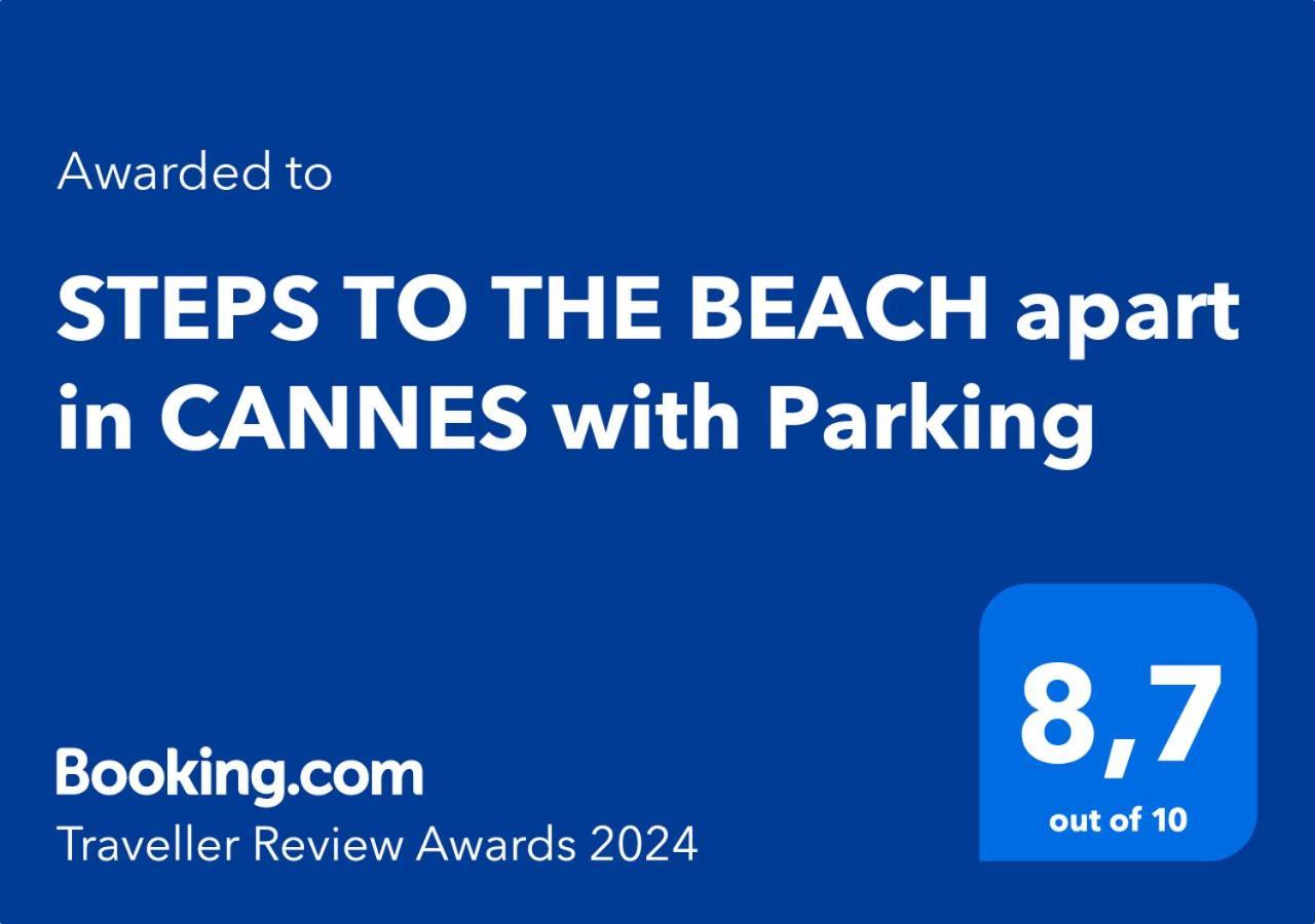 Steps To The Beach Apart In Cannes With Parking Dış mekan fotoğraf